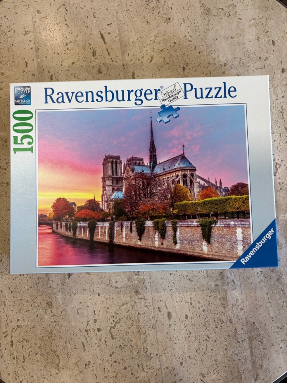 Ravensburger Puzzle Box Featuring Blue, Yellow and White Packaging